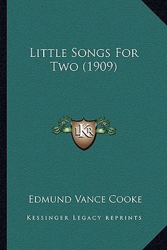 portada little songs for two (1909) (in English)