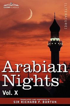 portada arabian nights, in 16 volumes: vol. x (en Inglés)