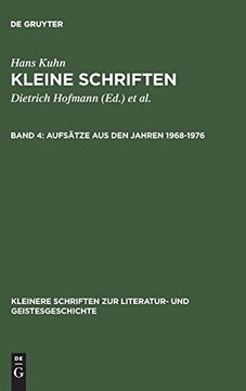 portada Kleine Schriften, Band 4, Aufsätze aus den Jahren 1968-1976 (in German)