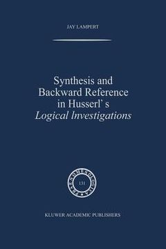 portada synthesis and backward reference in husserl's logical investigations (in English)