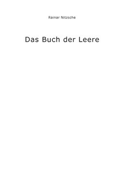 portada Das Buch der Leere (in German)