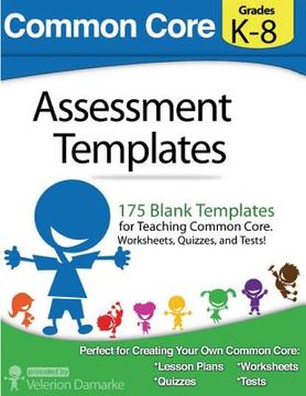 portada Common Core Assessment Templates: full color print version
