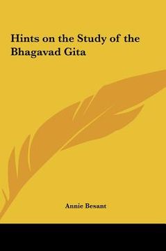 portada hints on the study of the bhagavad gita (en Inglés)