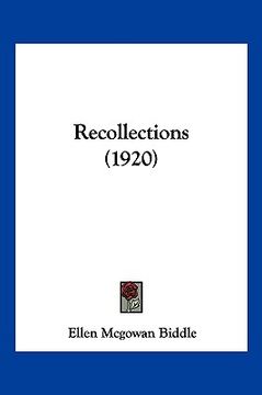 portada recollections (1920) (en Inglés)