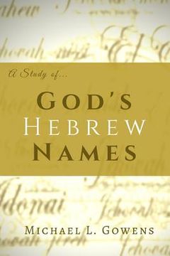 portada A Study of God's Hebrew Names (en Inglés)