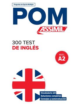 portada Qcm POM 300 Test Ingles A2 (Anglais Pour Espagnols): (test Your English--Level A2)