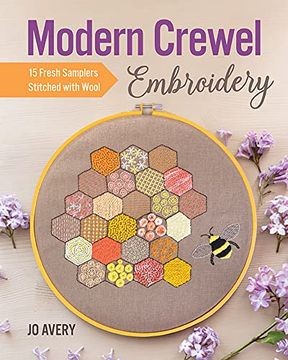 portada Modern Crewel Embroidery: 15 Fresh Samplers Stitched with Wool (en Inglés)