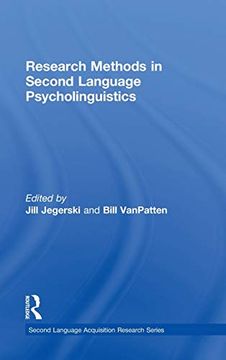 portada Research Methods in Second Language Psycholinguistics (Second Language Acquisition Research Series) (en Inglés)