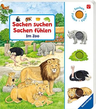 portada Sachen Suchen, Sachen Fühlen: Im Zoo: Suchen, Finden, Fühlen (en Alemán)