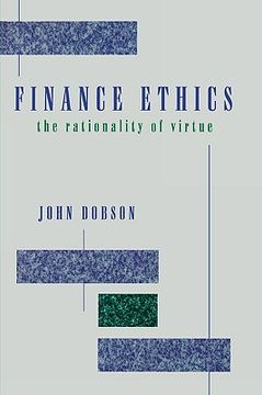 portada finance ethics: the rationality of virtue (en Inglés)
