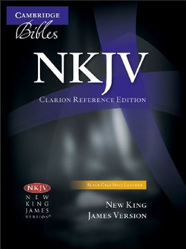 portada Nkjv Clarion Reference Bible, Black Calf Split Leather, Nk484: X (en Inglés)