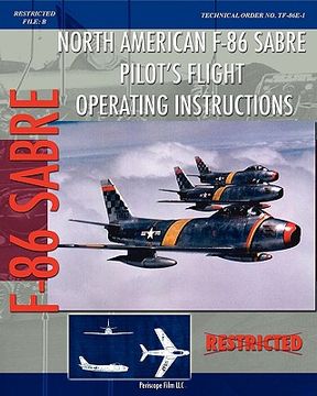 portada north american f-86 sabre pilot's flight operating instructions (in English)
