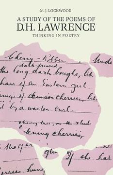 portada A Study of the Poems of D. H. Lawrence: Thinking in Poetry