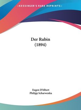 portada Der Rubin (1894) (in German)