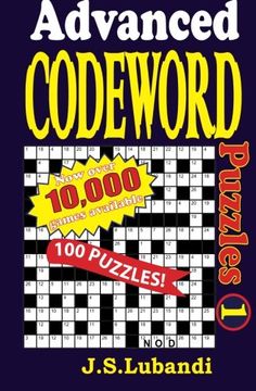 portada Advanced Codeword Puzzles: Volume 1 (en Inglés)