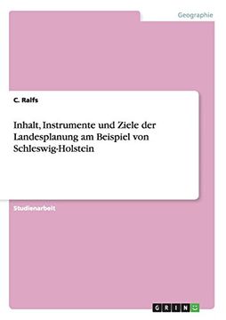 portada Inhalt, Instrumente und Ziele der Landesplanung am Beispiel von Schleswig-Holstein (German Edition)