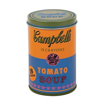 portada Mudpuppy Andy Warhol Soup Can Crayons, Orange