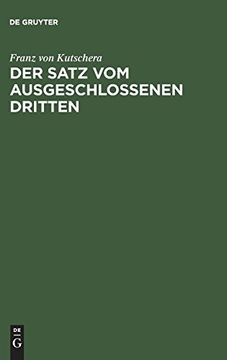 portada Der Satz vom Ausgeschlossenen Dritten (in German)