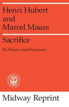 portada Sacrifice: Its Nature and Functions (en Inglés)