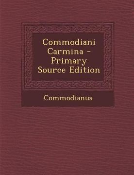 portada Commodiani Carmina (en Latin)