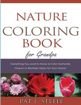 portada Nature Coloring Book For Grandpa (en Inglés)