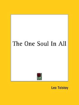portada the one soul in all (en Inglés)