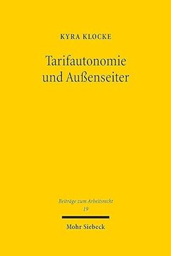 portada Tarifautonomie Und Aussenseiter (en Alemán)