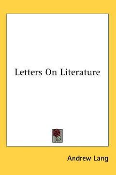 portada letters on literature (en Inglés)