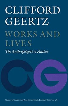 portada Works and Lives: The Anthropologist as Author (in English)