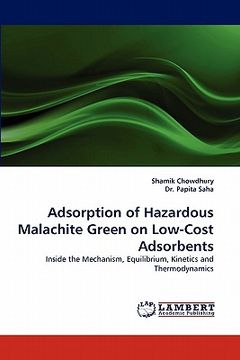 portada adsorption of hazardous malachite green on low-cost adsorbents (en Inglés)