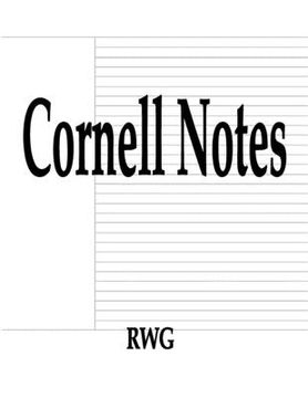 portada Cornell Notes: 100 Pages 8.5" X 11" (en Inglés)