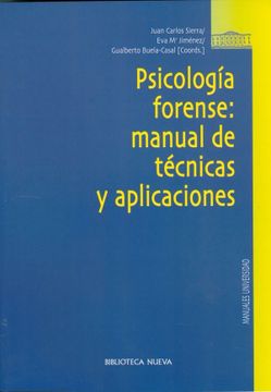 portada Psicología Forense: Manual de Técnicas y Aplicaciones (in Spanish)