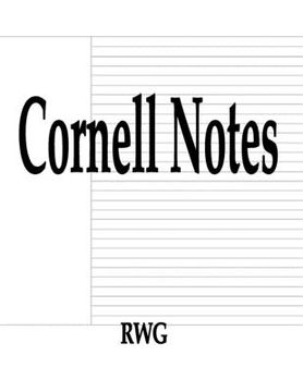 portada Cornell Notes: 200 Pages 8. 5" x 11" (en Inglés)