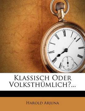 portada Klassisch Oder Volksthumlich?... (in German)