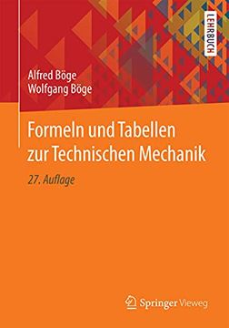 portada Formeln und Tabellen zur Technischen Mechanik