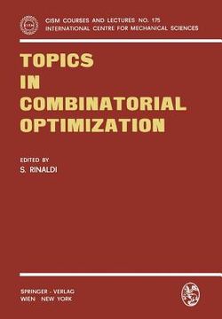 portada topics in combinatorial optimization (en Inglés)