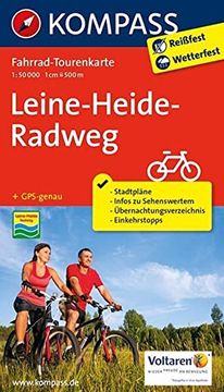 portada Kompass Fahrrad-Tourenkarte Leine-Heide-Radweg 1: 50. 000 (en Alemán)