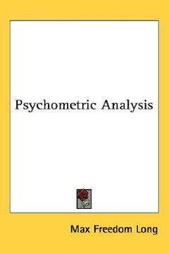 portada psychometric analysis (in English)