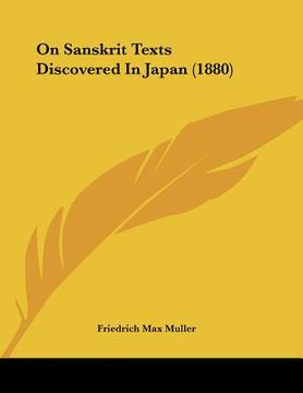 portada on sanskrit texts discovered in japan (1880) (in English)