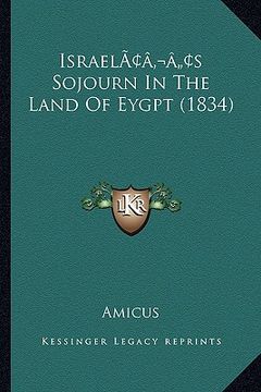 portada israelacentsa -a centss sojourn in the land of eygpt (1834) (en Inglés)