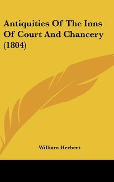 portada antiquities of the inns of court and chancery (1804) (en Inglés)