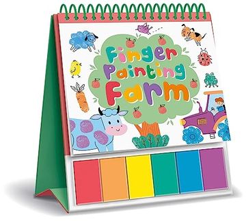 portada Finger Painting Farm: Easel Coloring Book With 6 Paints 
