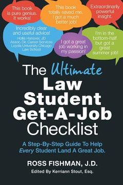 portada The Ultimate Law Student Get-A-Job Checklist: A step-by-step guide to help every student land a great job (en Inglés)