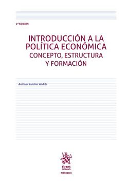 portada Introducción a la Política Económica. Concepto, Estructura y Formación 2ª Edición