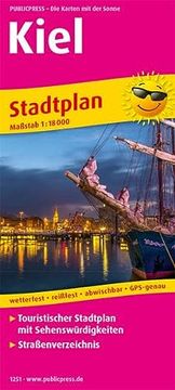 portada Kiel: Touristischer Stadtplan mit Sehenswürdigkeiten und Straßenverzeichnis. 1: 16000 (Stadtplan/Sp) (in German)