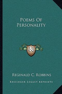 portada poems of personality (en Inglés)