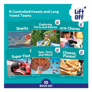 portada Phonic Books Lift Off Readers R Controlled Vowels and Long Vowel Teams (en Inglés)