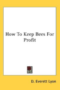 portada how to keep bees for profit (in English)