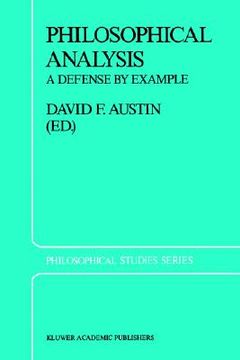 portada philosophical analysis: a defense by example (en Inglés)