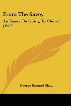 portada from the savoy: an essay on going to church (1905) (en Inglés)